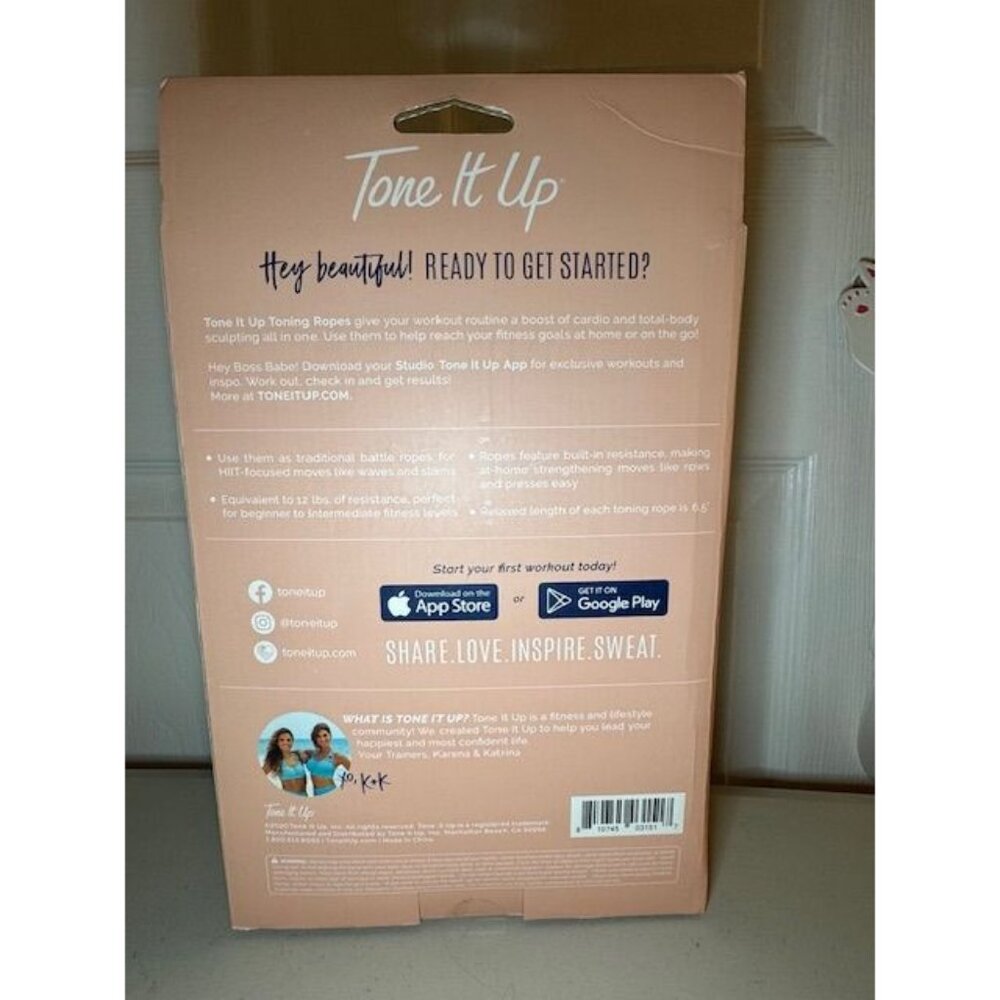 NEW Tone It Up Toning Ropes For Cardio & Strengthening - 2 Toning Ropes Included - Picture 2 of 5